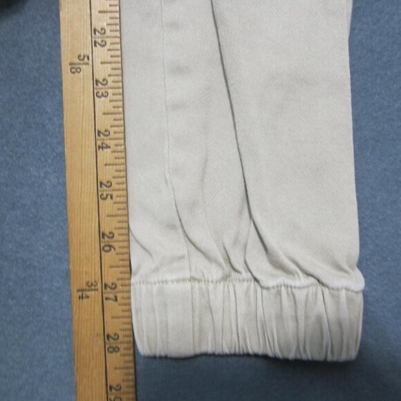 Zanerobe Jogger Pants Mens Size 27 Khaki Drawstring Elastic Waist Flat Front - Picture 7 of 11